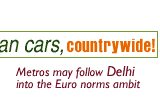 Euro norms for cars are likely all over India