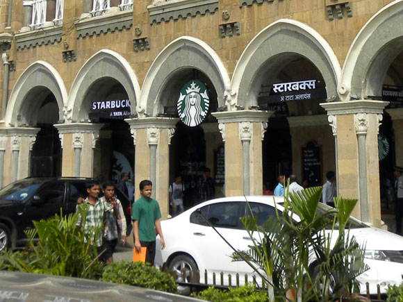 India's first Starbucks is located at Horniman Circle, Mumbai