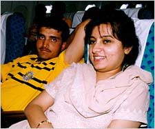 Dona Ganguli with Saurav