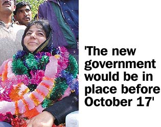 'The new government would be in place before October 17'