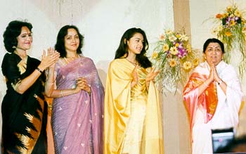 Vaijayanti Mala, Hema Malini, Preity Zinta and Lata Mangeshkar