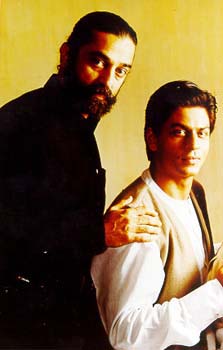 Kamal Hassan and Shahrukh Khan in He Ram