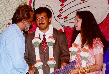 Rajinikanth with Ajith and Shalini