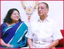 Dr Jaya Shyamalan with her father