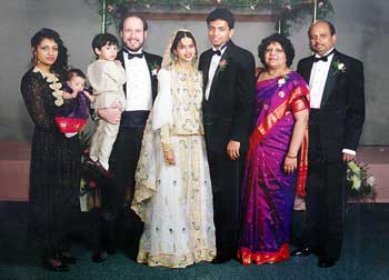Manoj and his wife with his family