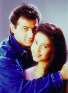 Sanjay Kapoor and Priya Gill in Sirf Tum