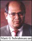 Professor Marti G Subrahamanyam