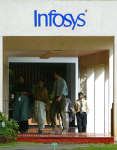 The Infosys campus in Bangalore