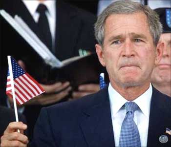 Former US President George W Bush.