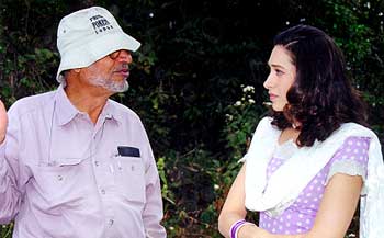 With Shyam Benegal on the sets of Zubeida