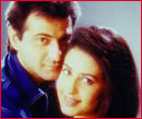 Sanjay Kapoor and Priya Gill in Sirf Tum