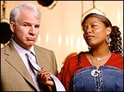 Steve Martin and Queen Latifah in Bringing Down The House