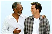 Morgan Freeman and Jim Carry in Bruce Almighty