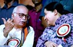 Jayalalitha with L K Advani