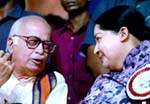 J Jayalalitha with L K Advani