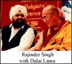 Rajinder Singh with Dalai Lama