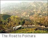 The road to Pokhara