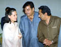 Sonia Gandhi with Shatrughan Sinha and Kamalnath