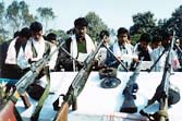 ULFA militants at the surrender ceremony in Assam