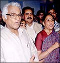 George Fernandes and Jaya Jaitly