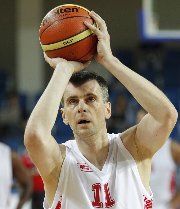 File image of Prokhorov participating in a friendly basketball match in Moscow