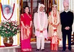 Sonia Gandhi, Robert Vadra, Priyanka and Rahul Gandhi