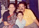 Ashok Mankad with his family