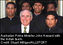 Indian team with the Australian Prime Minister