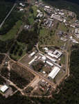 Aerial view of Lucas Heights nuclear reactor in Sydney's outer suburbs
