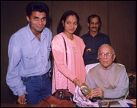 With Jyoti Basu