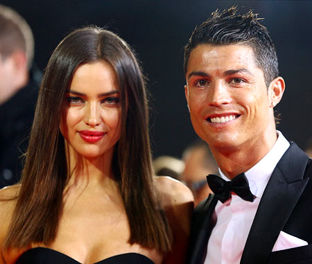 Irina with boyfriend Cristiano Ronaldo 