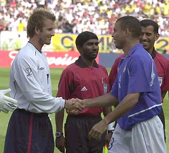 Beckham 2002 World  on Rediff Com  2002 Fifa World Cup   Brazil Vs England