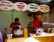 Mike Guest at his pav bhaji stall
