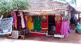 A roadside stall at Baga 