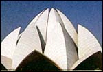 The lotus temple by day