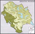 Map of Himachal Pradesh
