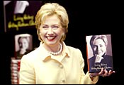 Hillary with her book