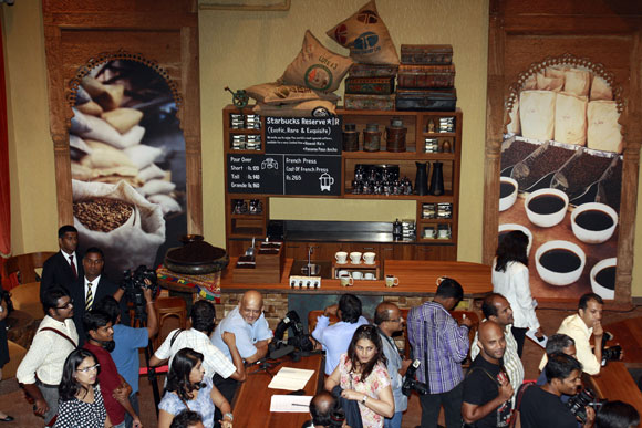 Starbucks started operations in Mumbai October 2012