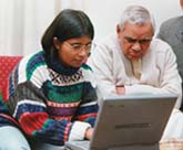 Atal Bihari Vajpayee during the Rediff Chat