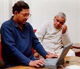 Atal Bihari Vajpayee with Kanchan Gupta