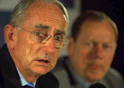 Malcolm Gray, ICC President and David Richards, ICC Chief Executive