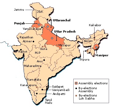 Mirzapur In India Map Rediff.com: Elections 2002