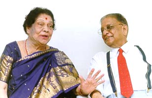 Shyamalan's grandparents, R N Swaminathan and wife