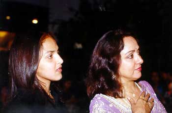 Esha Deol and Hema Malini