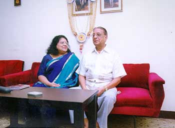Dr Jaya Shyamalan with her father