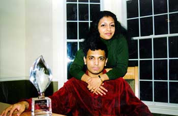Manoj with his sister
