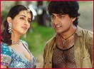 Twinkle Khanna and Aamir Khan in Mela
