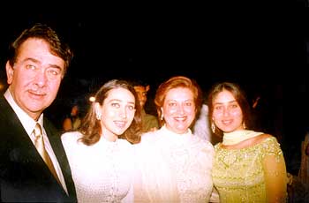 Randhir, Karisma, Babita and Kareena Kapoor