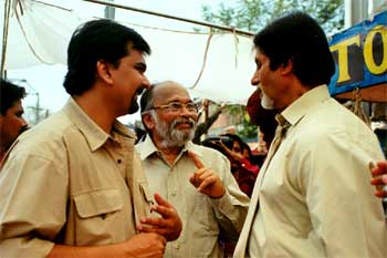 Gaurang Doshi, Vinod Doshi and Amitabh Bachchan