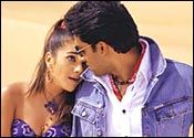 Abhishek Bachchan and newcomer Tara Sharma in Om Jai Jagadish